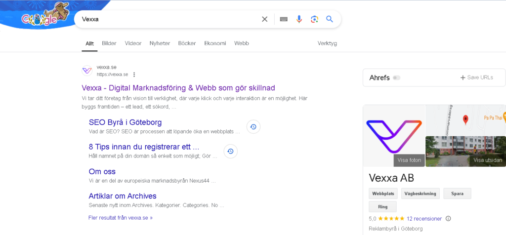 Google sokmotor sok vexxa