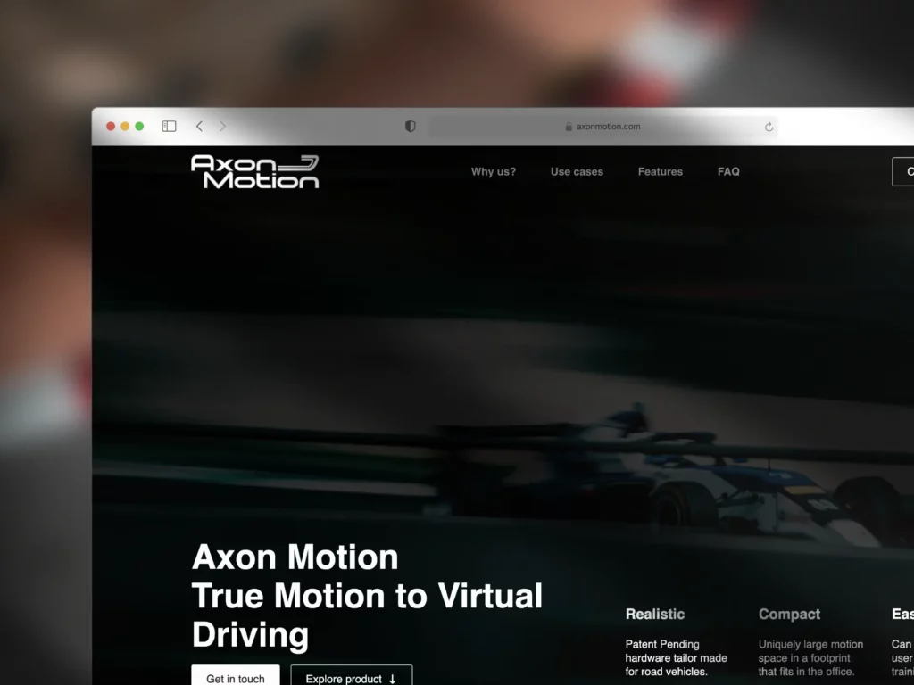 Axon Motion Case Hemsida